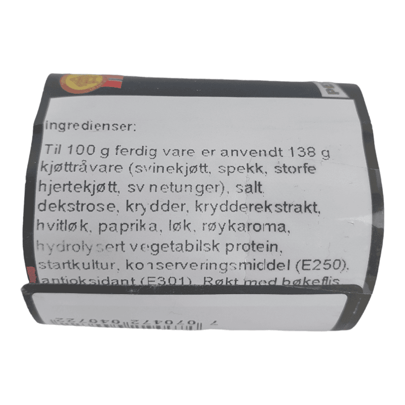 Trollpølse med bacon 200g 