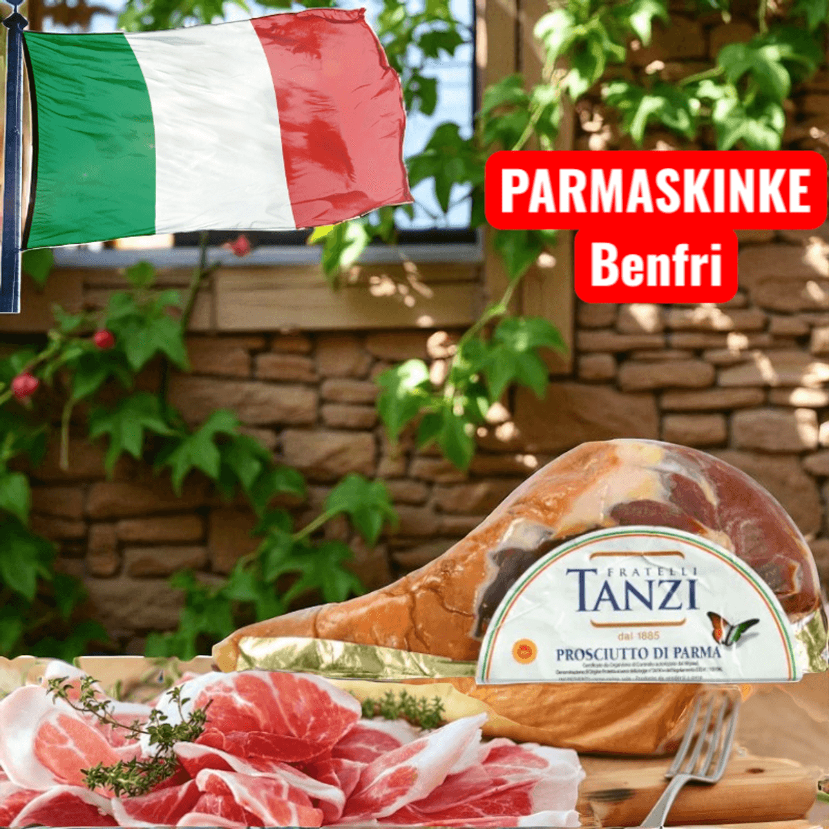 Parmaskinke u/ben DOP ca 3-3,5 kg