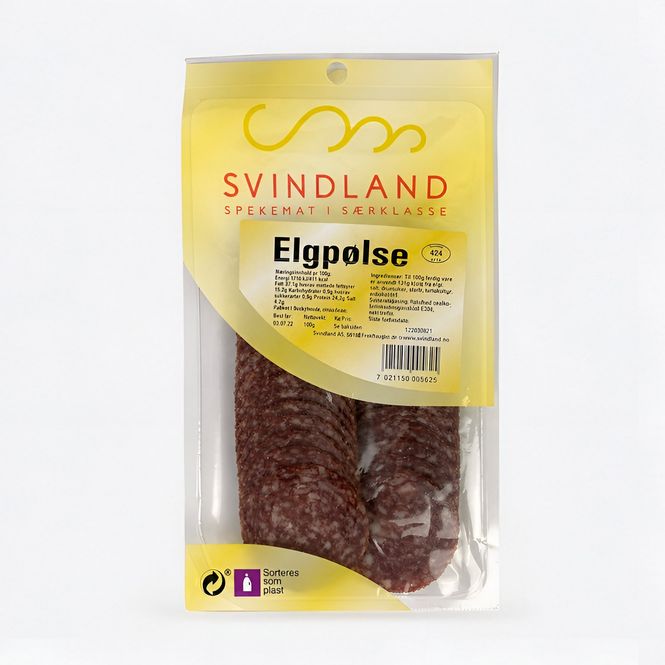 Hovedbilde Elgpølse 70g oppskåret
