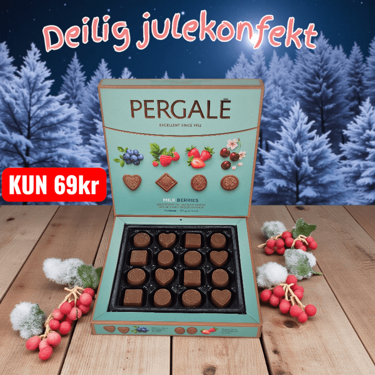Julekonfekt Pergale 