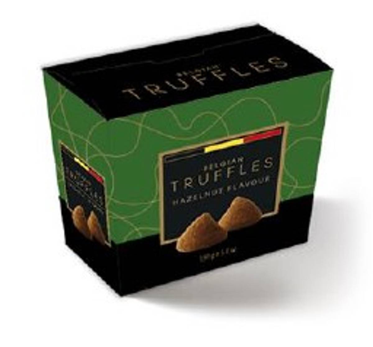 Belgiske sjokoladetrøffler Hasselnøtt 150g