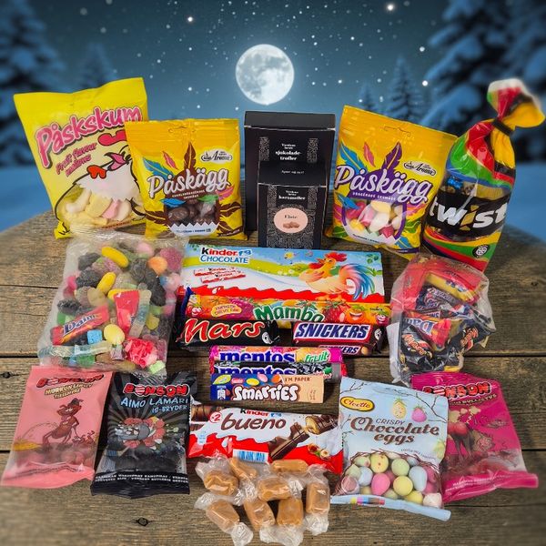 Hovedbilde Gigantisk Påskepakke med Godteri & Sjokolade ...