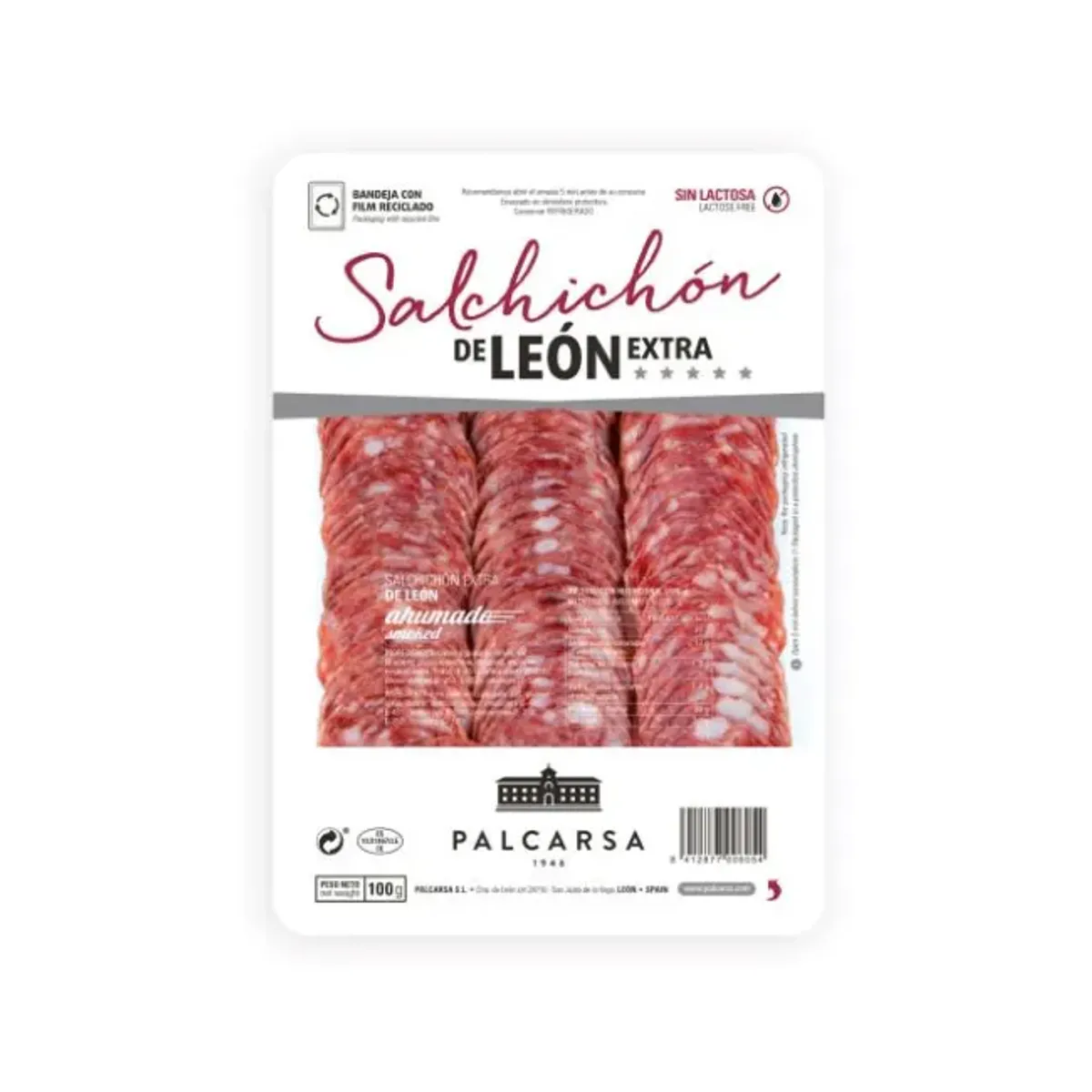Salchichon Extra León 100g oppskåret, Palcarsa