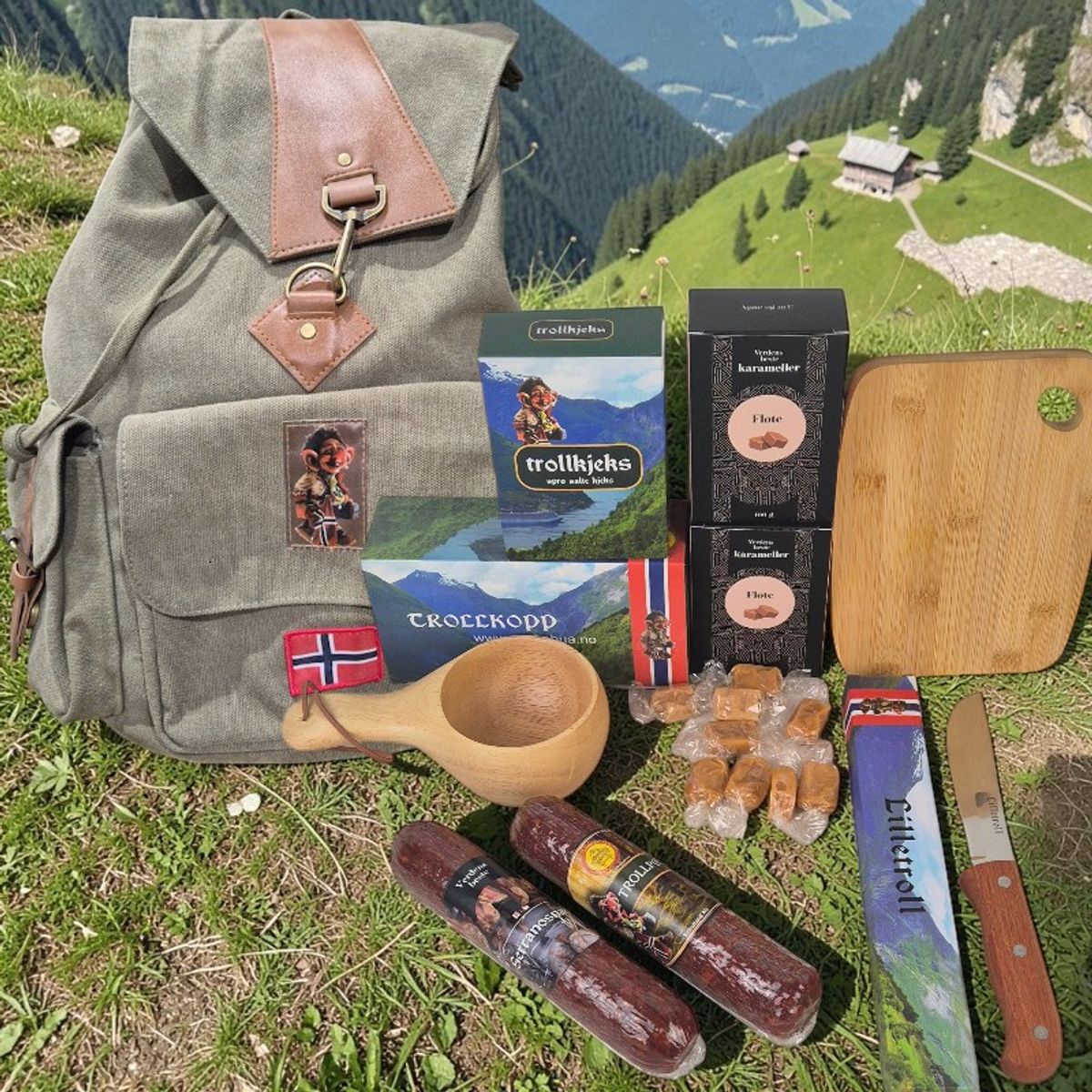 🏔️ Trollsekken «Fjell-lunsj» – Den ultimate smaken av den norske fjellheimen! 🌲🎒