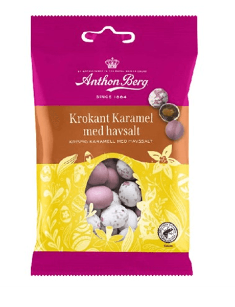 Hovedbilde Anthon Berg Krokant Karamel med havsalt 80g