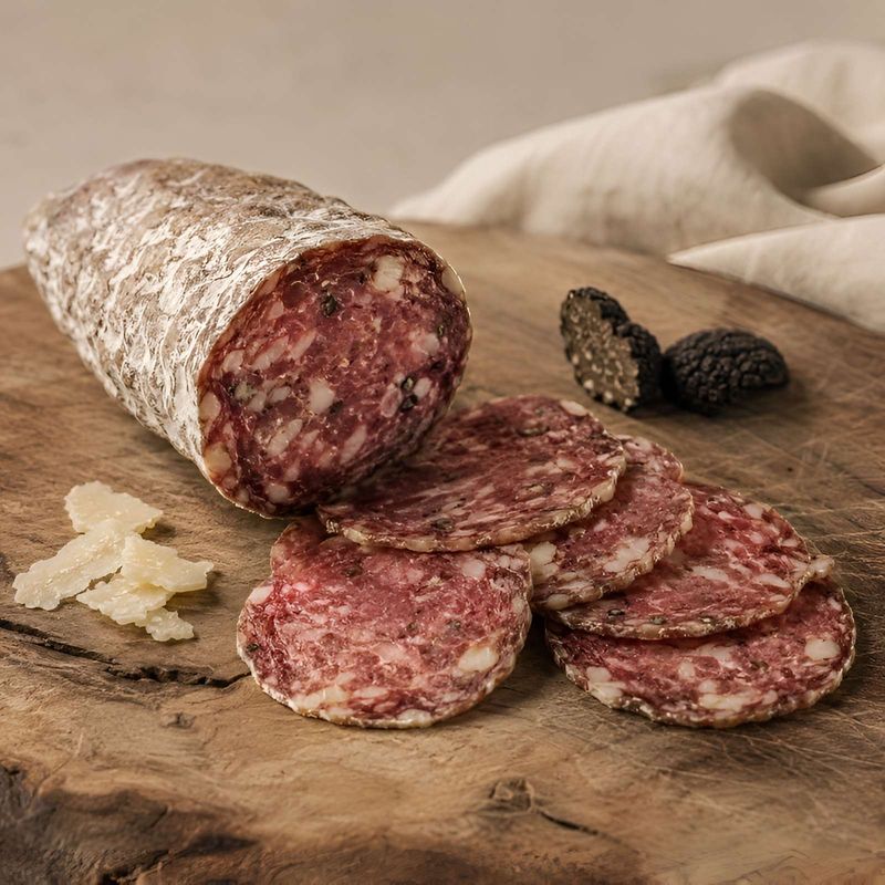 Salame Stroltufo - trøffel og Parmigiano Reggiano 300g, Marchisio(24.01.27)