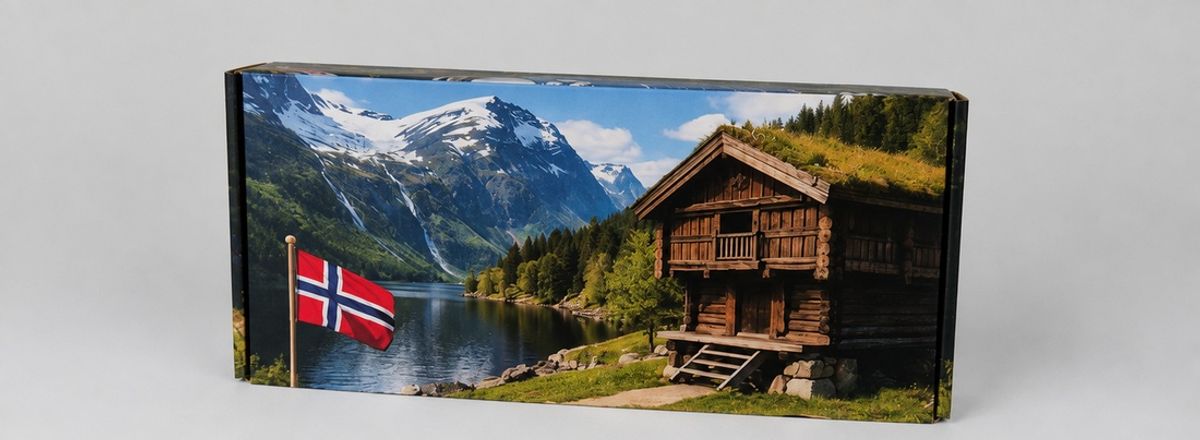 Gaveeske Stabbur (30x13,5x6,5cm)