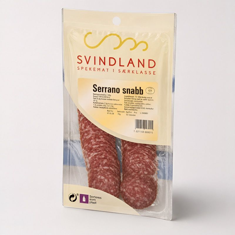 Serrano Snabb 70g oppskåret