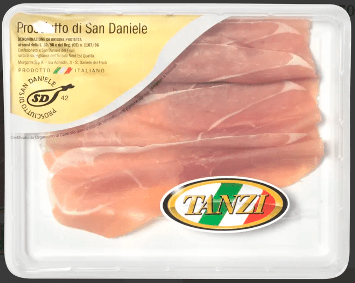 Prosciutto San Daniele, Tanzi 70 g (datovare 09.08.26)