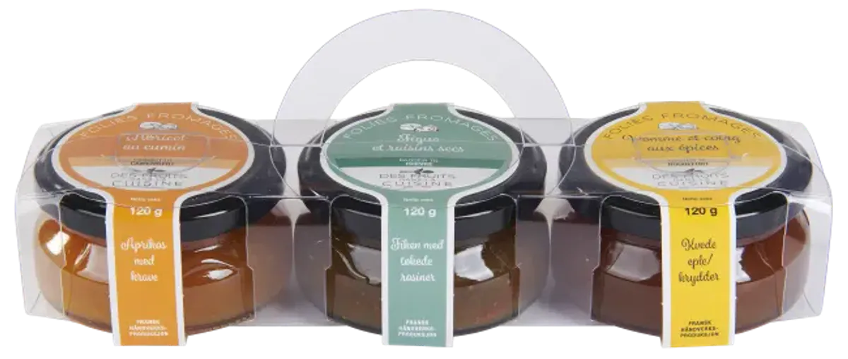 Lesgards ostemarmelade gavepakning 3x120 g