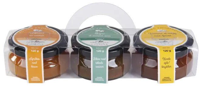 Hovedbilde Lesgards ostemarmelade gavepakning 3x120 g