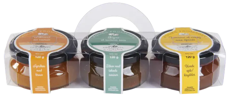 Lesgards ostemarmelade gavepakning 3x120 g